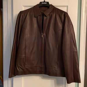 Wilson Leather Pelle Studio, men’s large jacket, color brown